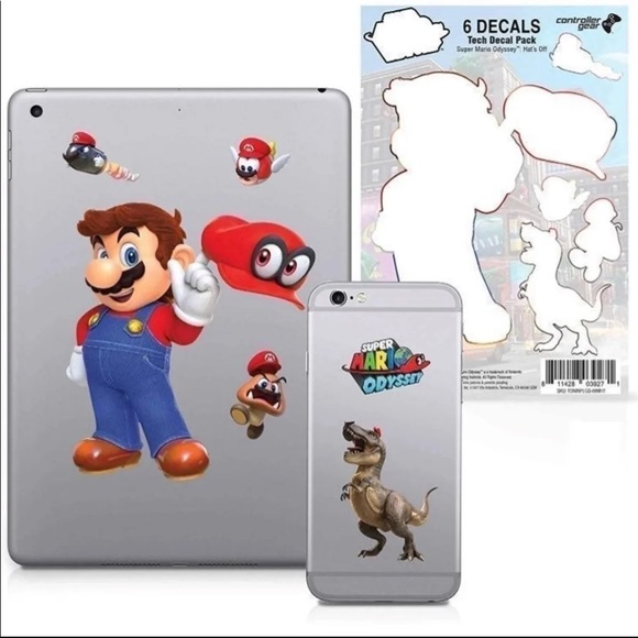 Super mario Hats Off tech decal pack - Picture 2 of 7